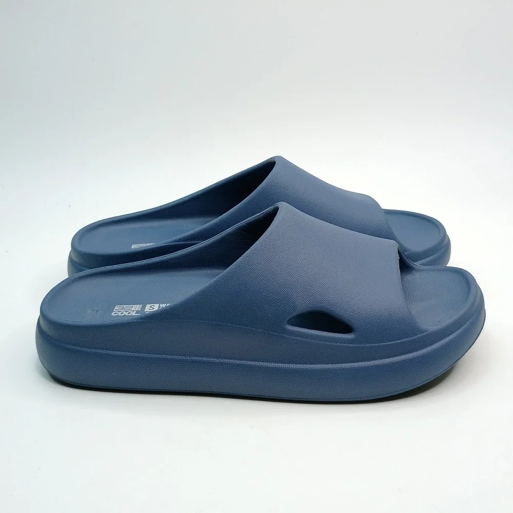 32 Degrees Cool Cushion Slides Women Size 6-7 Navy Blue Comfort Sandals